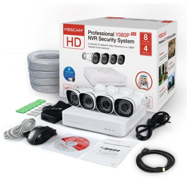 Kit Cámaras IP Foscam y NVR