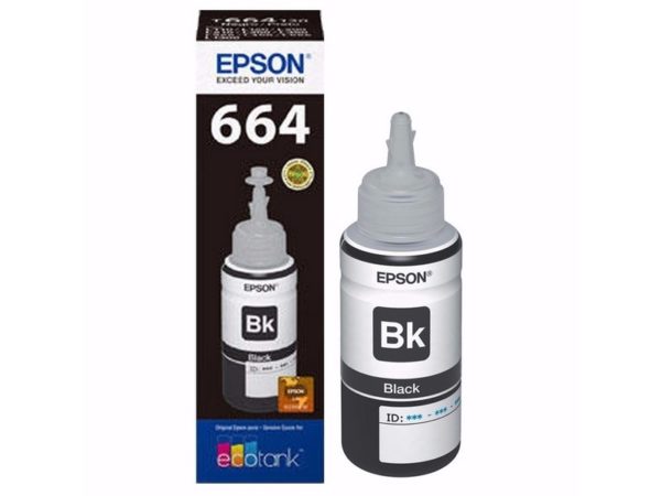 Botella Epson T664120 - Black IMPRESORA EPSON L200/210/350/355/555 (4.500...