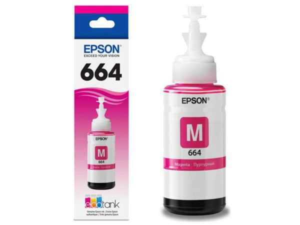 Botella Epson T664320 - Magenta IMPRESORA EPSON L200/210/350/355/555 (7.500...