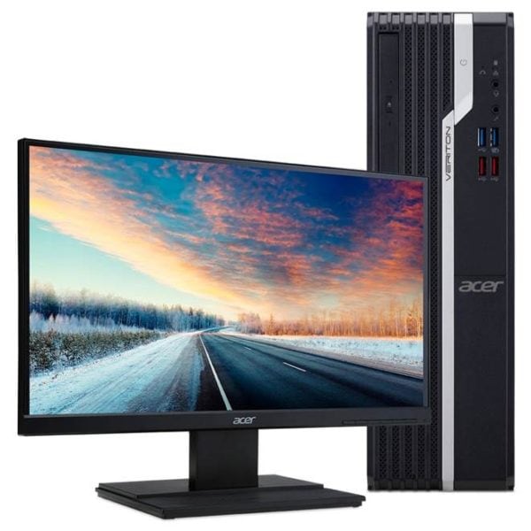 Pc Acer Veriton X SFF VX2660G-SD12  Core i7-8700, 8GB, 1TR, Windows 10 Pro. Negro