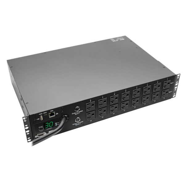 PDU Monofásico con Medidor Digital / Switch de Transferencia Automática,...