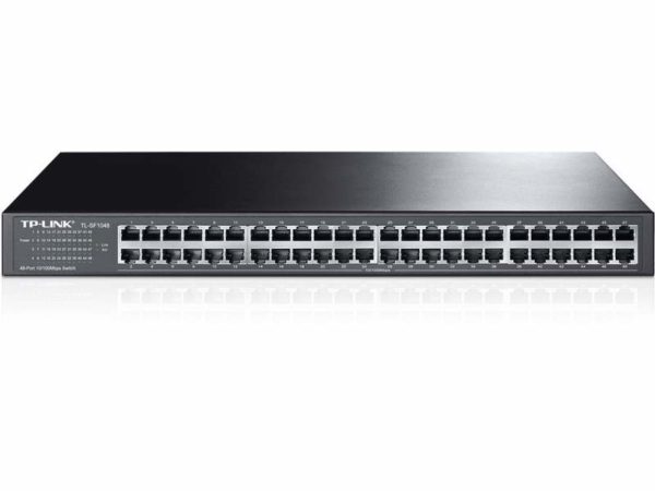 Switch TP-LINK NO administrable 48 puertos RJ45 10/100 Mbps para rack