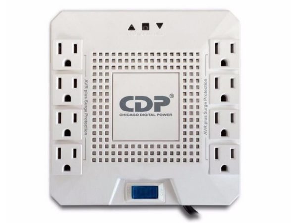 Regulador CDP de Voltaje CDP, 1800VA/1000W 8 Tomas de Salida