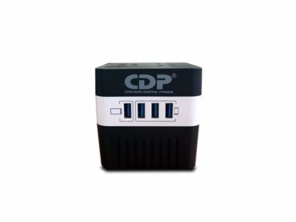 Regulador CDP 4 salidas reguladas, 4 puertos cargadores USB 1 para tablet y...