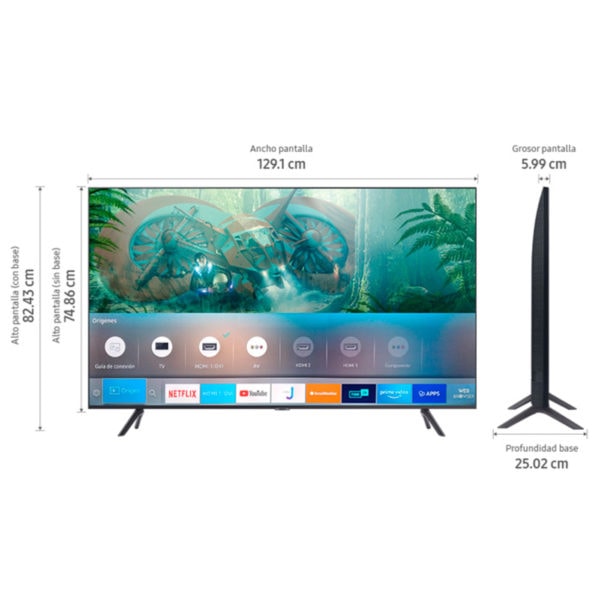 Televisor Samsung FLAT LED Smart TV 58 pulgadas UHD 4K  /3,840 x 2,160 /... - Imagen 3