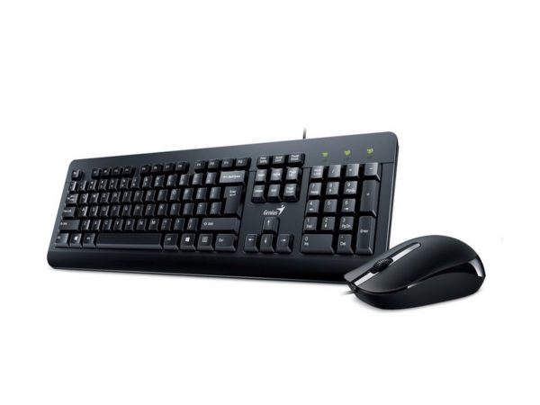 COMBO TECLADO GENIUS+MOUSE KM-160 USB NEGRO (KB-115+ DX-160 )