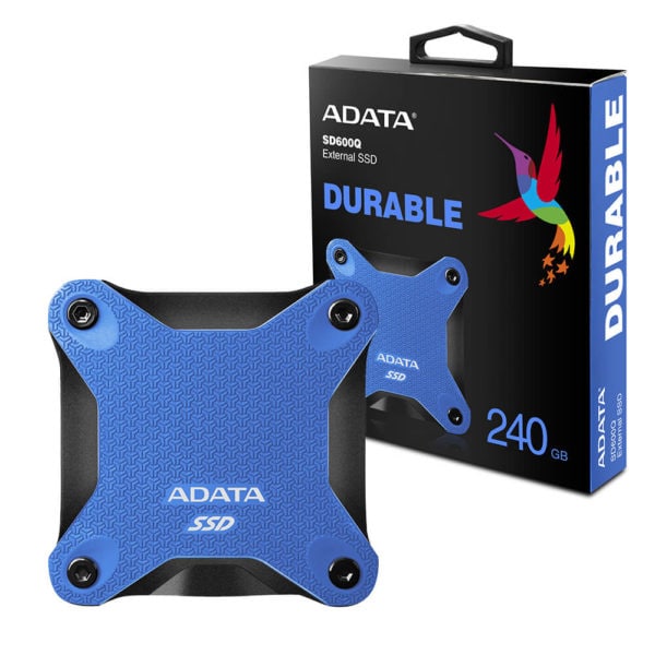 SSD EXTERNO ADATA240GB ANTIGOLPES SD600 240GB AZUL