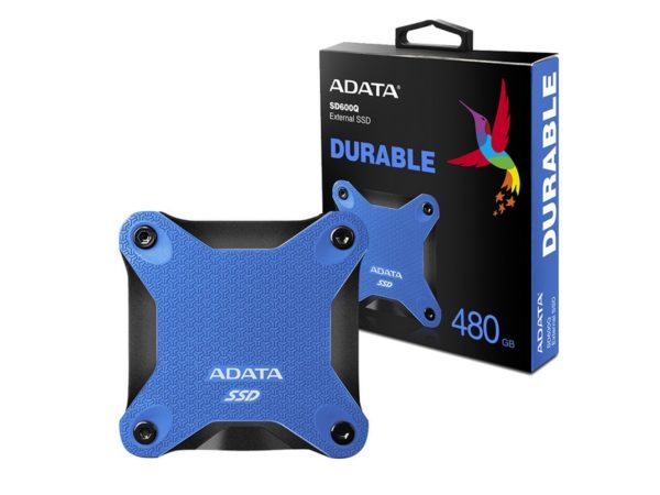 SSD EXTERNO ADATA 480GB ANTIGOLPES SD600 480GB AZUL