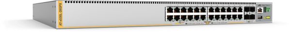Switches Allied telesis L3 Stackable Switch, 28x 10/100/1000-T PoE+, 4x SFP+...