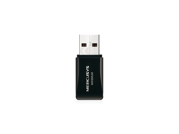 Adaptador Mini Mercusys  USB 2.0 inalámbrico de 300Mbps