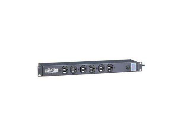 Multitoma Monofásica Estándar, 15A 120V, Instalación Horizontal 1U de Rack,...
