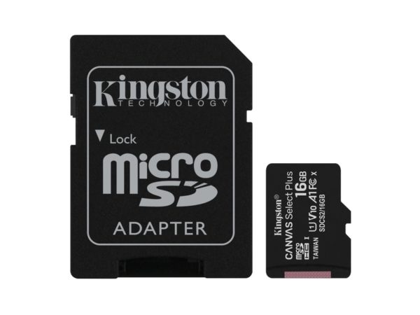 Memoria Kingston micro SD con adaptador  Canvas Select Plus Clase 10 ...