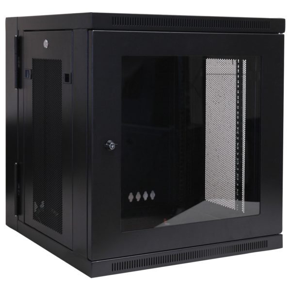 Gabinete SmartRack 12U para instalación en pared de bajo perfil con ajuste...