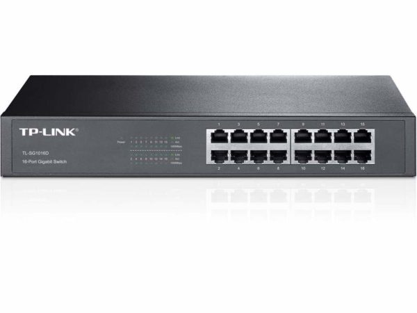 Switch TP-LINK NO administrable con Base de Montaje / de Escritorio de 16...