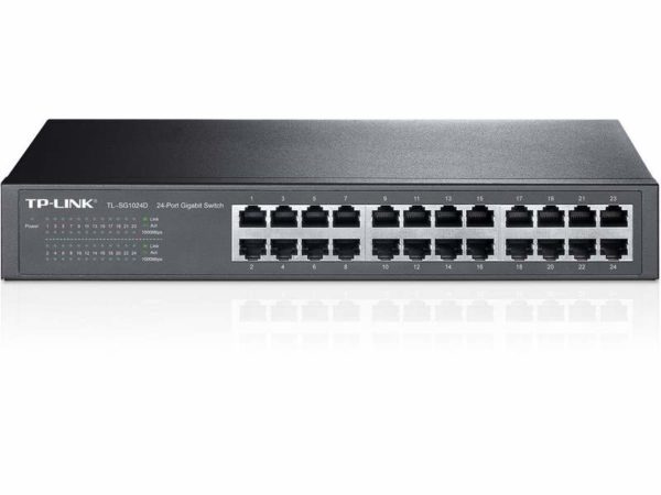 Switch TP-LINK NO administrable Gigabit 24 puertos montaje en escritorio / rack
