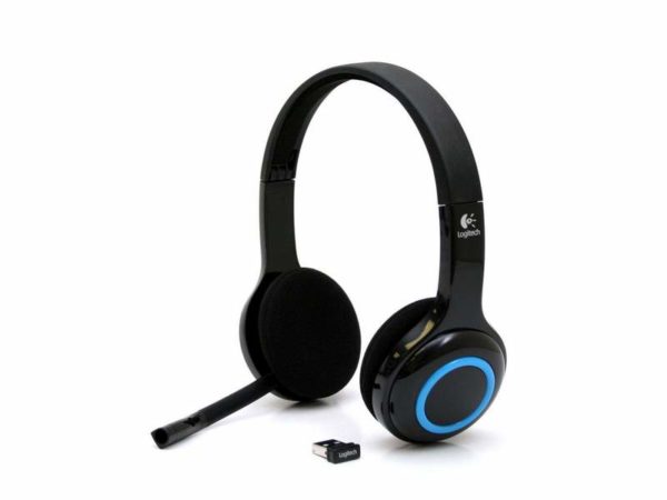 DIADEMA H600 Logitech Inalámbrico Receptor USB Compatible Win-Mac Micrófono...
