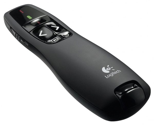 APUNTADOR R400 Logitech Wireless Receptor USB Compatible Win-Mac Laser Rojo...