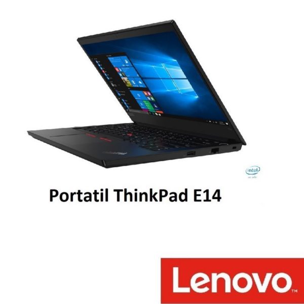 Portatil Lenovo Thinkpad E14, Intel Core i7-10510u (1,80GHZ, 8MB), 14.0, 8GB...