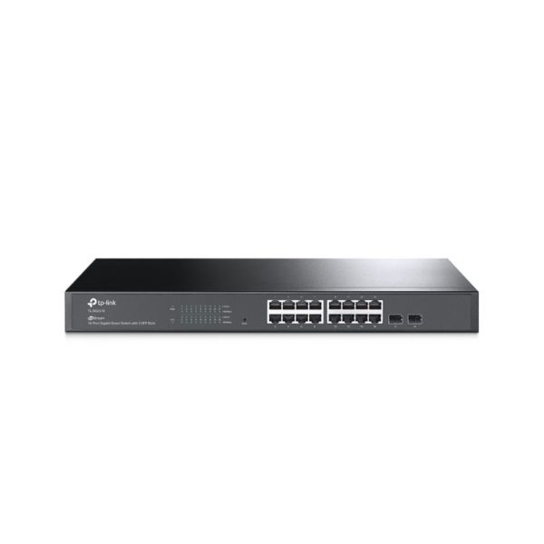 Switch TPLINKSMB inteligente JetStream Gigabit de 16 puertos con 2 ranuras SFP