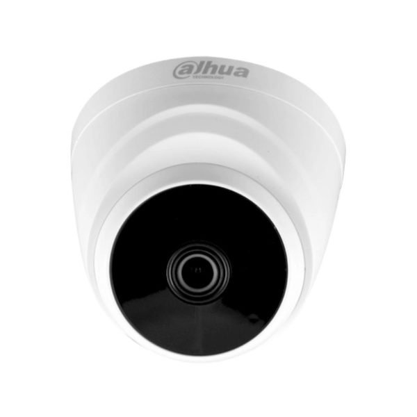 Camara Dahua Domo, 2MP, Lente fijo 2,8mm,  4en1 (CVI/TVI/AHD/CVBS), Plastico, DWDR, IR Smart Led 40m, 12VDC.