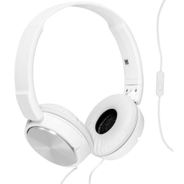 Audífonos de Diadema Sony MDR-ZX310AP color Blanco diseño plegable micrófono...