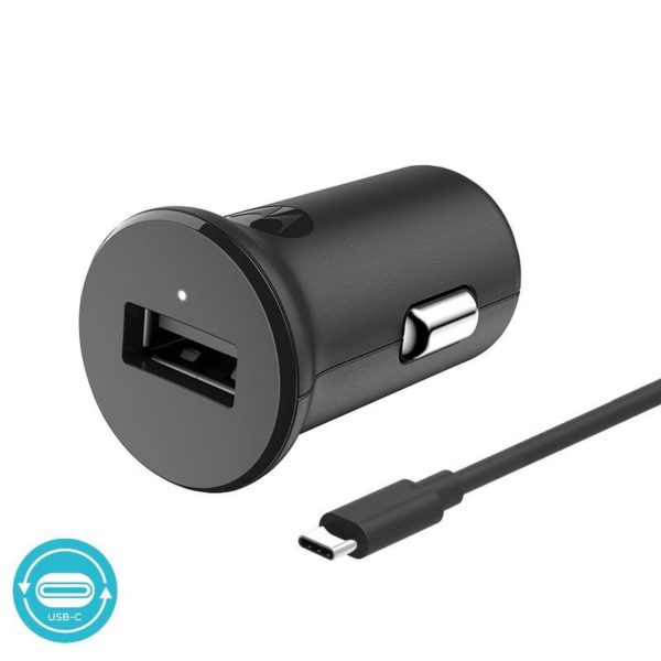Cargador de Carro Motorola TurboPower 18 QC 3.0 Car Charger w/ 1m USB-C datacable