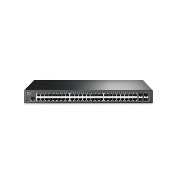 Switch TPLINKSMB administrable de  48 puertos Gigabit L2 con 4 ranuras SFP, JetStream