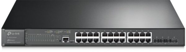 Switch TPLINK PoE administrable JetStream de 24 puertos Gigabit y 4 puertos 10GE SFP