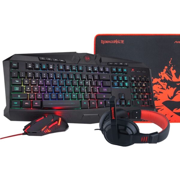 Combo Kit Gamer 4 en1 Redragon S101 Ba-SP.   Teclado, Mouse, Pad, Diadema - Imagen 3
