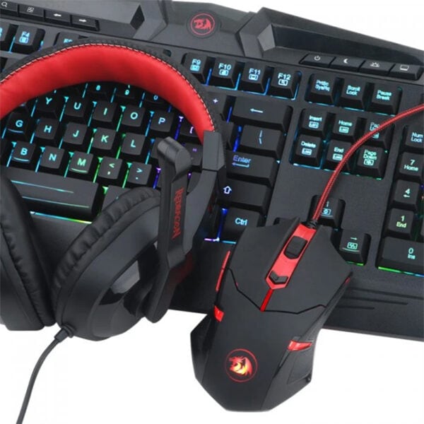 Combo Kit Gamer 4 en1 Redragon S101 Ba-SP.   Teclado, Mouse, Pad, Diadema - Imagen 4