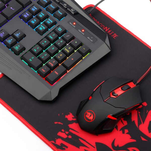 Combo Kit Gamer 4 en1 Redragon S101 Ba-SP.   Teclado, Mouse, Pad, Diadema - Imagen 8