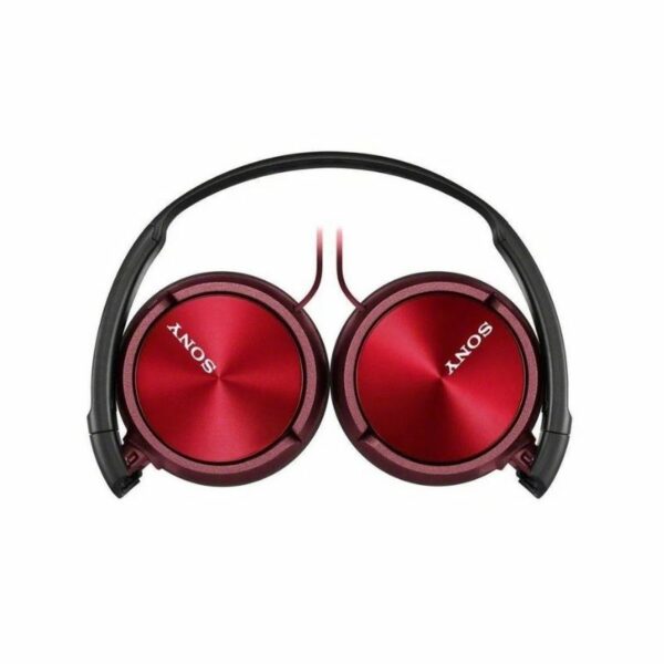 Audífonos de Diadema Sony MDR-ZX310AP color Rojo diseño plegable micrófono integrado de alta calidad