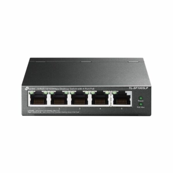 Switch TPLINK NO administrable 5 Puertos 10/100 4 Puertos POE