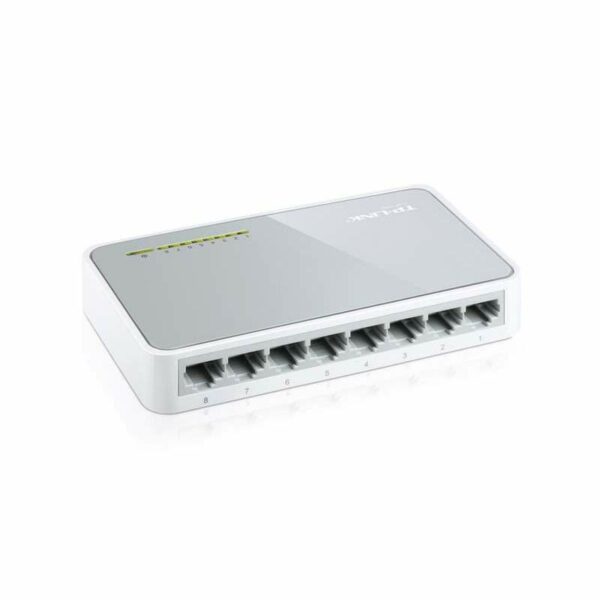 Switch TP-LINK NO administrable 8 puertos RJ45 de auto-negociación de10/100Mbps, soporta auto MDI/MD