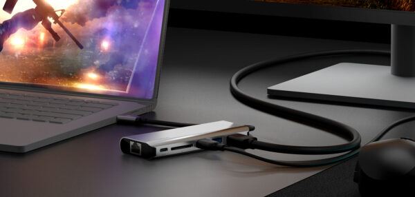 Estacion de conexión Belkin USB-C.  Hub adaptador de multiples puertos 6 en 1 - Imagen 6