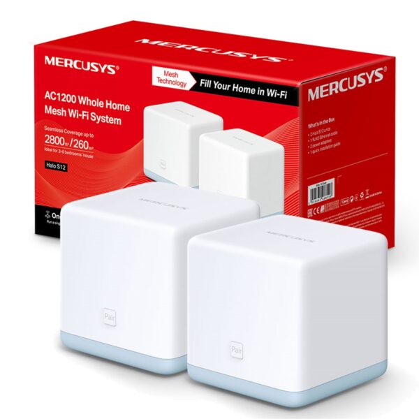 Extensor de red WiFi Mercusys Mesh Halo S12. 2 Nodos - Imagen 4