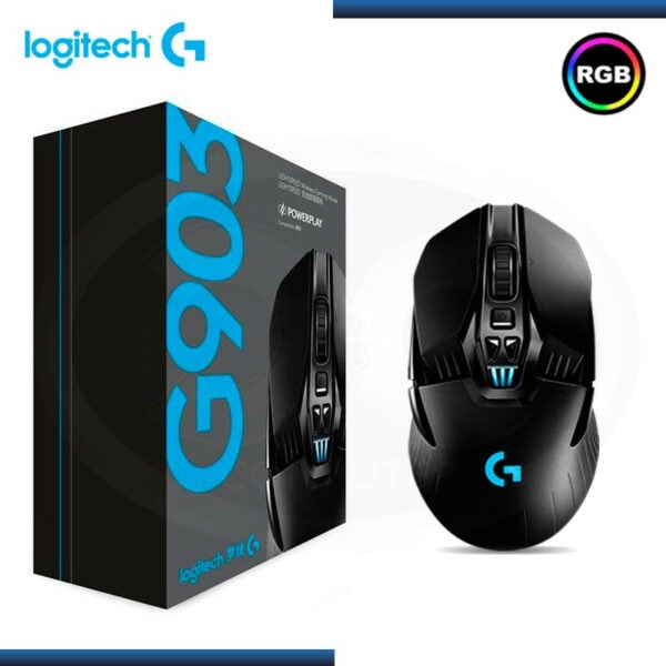 MOUSE G903 LIGHTSPEED Logitech Gaming Inalámbrico Receptor USB HERO16K 12000DPI Compatible Win-Mac 11Botones Programables RGB Lightsybc Ambidiestro G HUB Garantía 2Años-NEGRO - Imagen 6