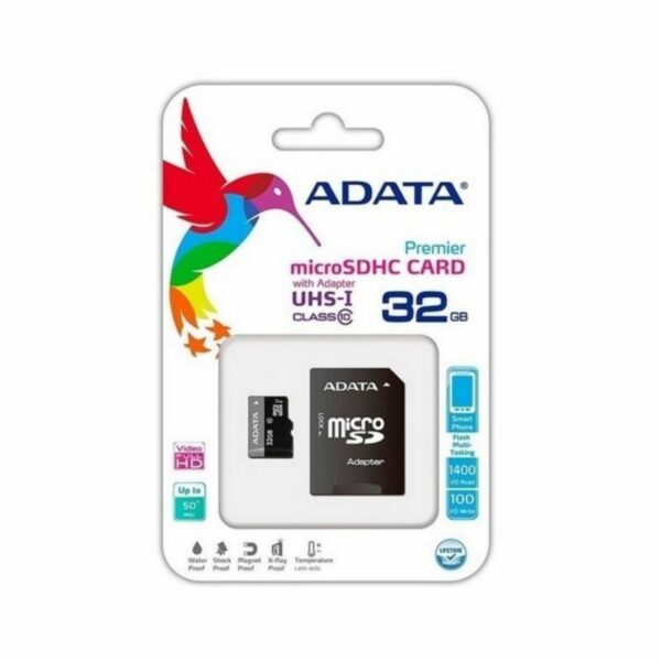 ADATA MEMORIA MICRO SD CON ADAPTADOR SD CLASS 10UHS 32GB