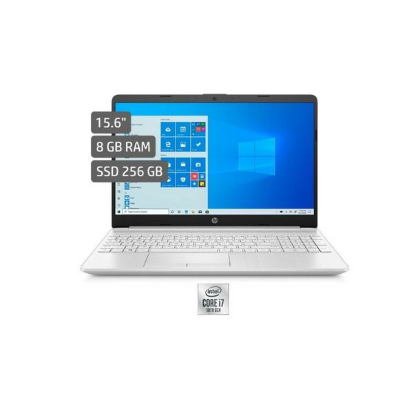 Portatil Hp 15-dw1073la i7-10510U | 8GB | 256GB | UMA |15 HD - TN |NO TOUCH | Natural Silver ACD | FF+ | W10 PLUS