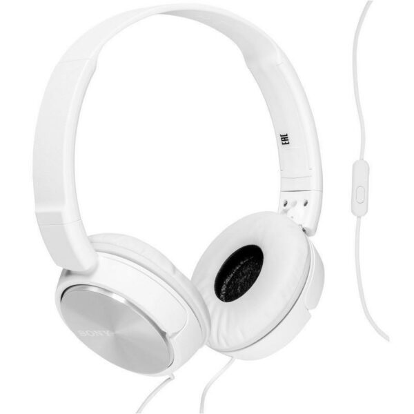 Audífonos de Diadema Sony MDR-ZX310AP color Blanco diseño plegable micrófono integrado de alta calidad