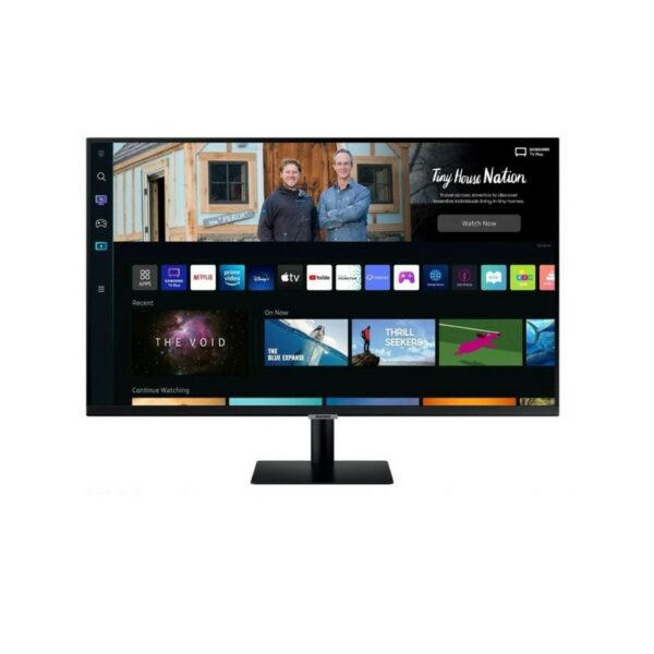 SAM MONITOR SAMSUNG PLANO  SMART Tamaño de Pantalla 32   Color: Negro 1920*1080,   1 MS 60 HZ,   Microsoft 365, Tap View, Workspace, Parlantes incorporados HDMI 1.4. Puertos USB (2), WiFi, Bluetooth