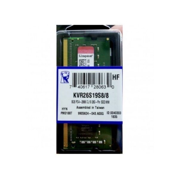 Memoria Ram Portatil Ddr4 8gb Kingston 2666