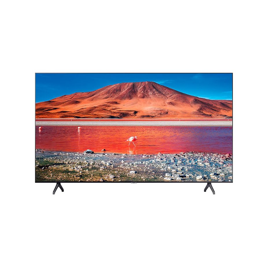 Televisor Samsung FLAT LED Smart TV 43 pulgadas UHD 4K /3,840 x 2,160 /  DVB-T2 / Bluetooth/ AirPlay 2 / Bixby / HDMI x 3/ USB x1 /LAN/abre y edita  archivos de Office/ Garantía 1 año 