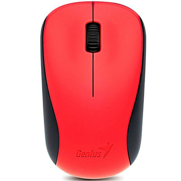 NX 7000 (red), Mouse inalámbrico 2.4 GHz, BlueEye, 800-1600 DPI, compatible con Windows y Mac, 3 botones. Batería AA