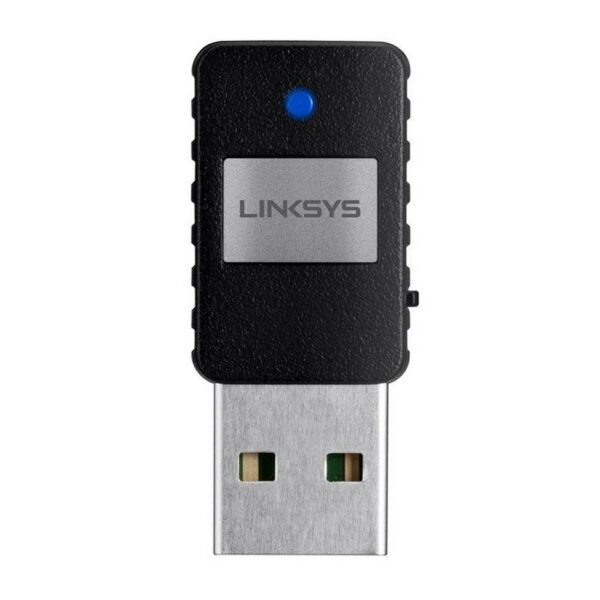 Mini Adaptador Inalámbrico Linksys AE6000 de Doble banda, 802.11ac, USB 2.0. Doble banda (2,4 GHz / 5 GHz) AC600