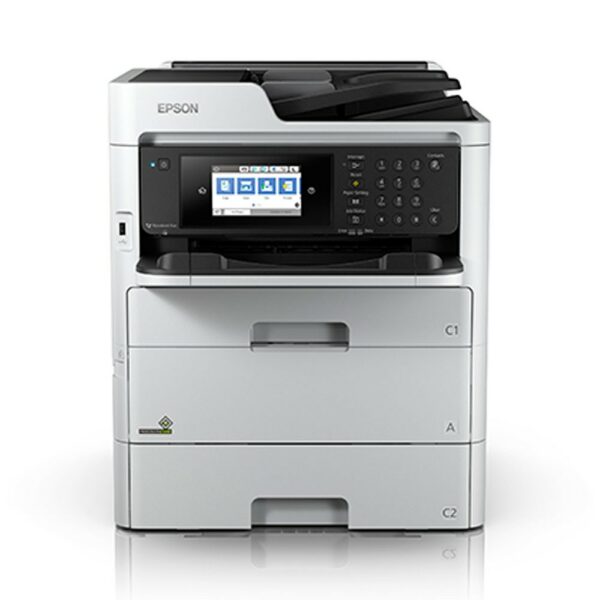 Multifuncional EPSON Color de Bolsas de Tinta WorkForce Pro. Color. Conectividad USB, Inalámbrica, Ethernet, Wi-fi Direct. Blanca. WF-C579R