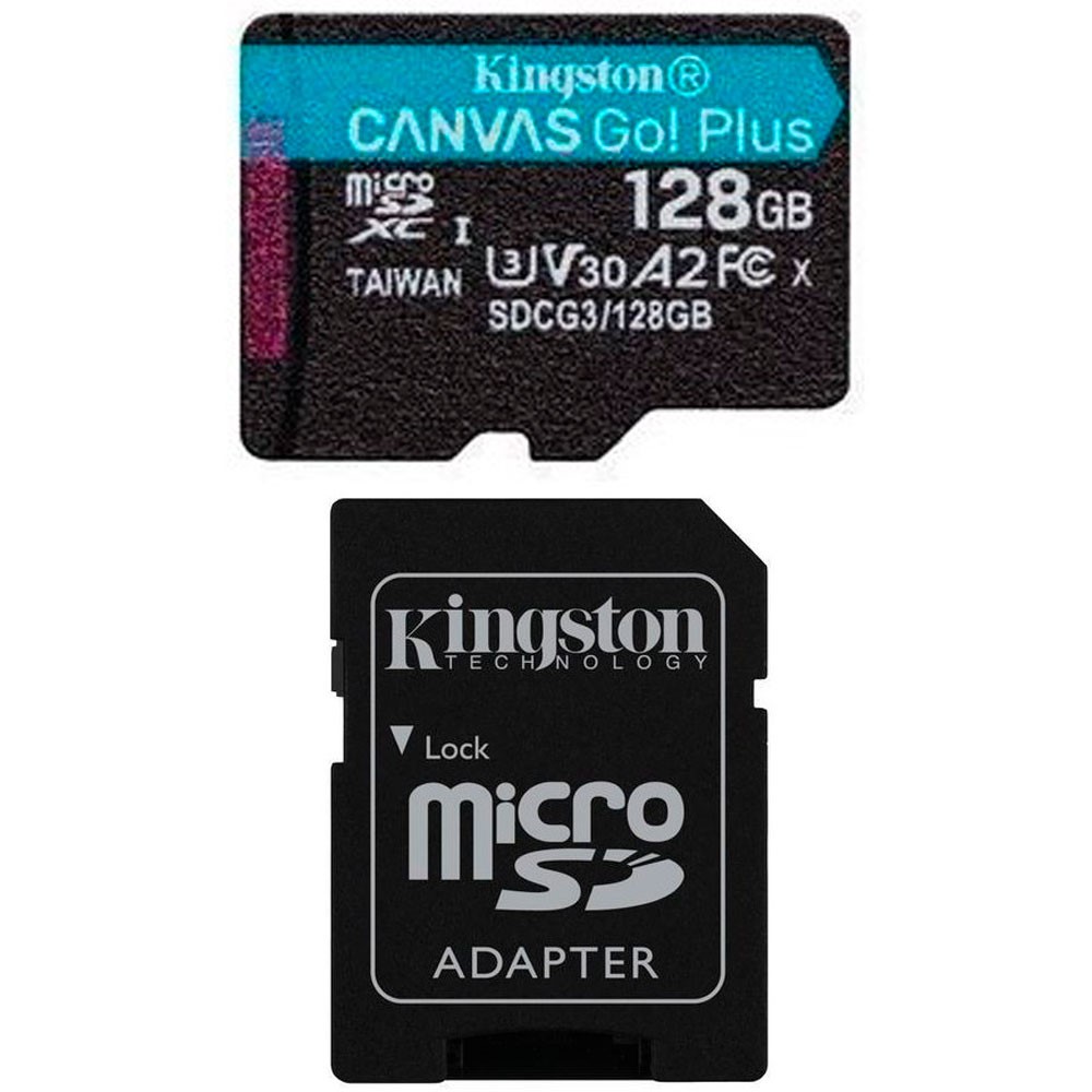 Memoria Kingston Micro sd Canvas Go Plus 170R A2 U3 V30 Card + ADP 128GB